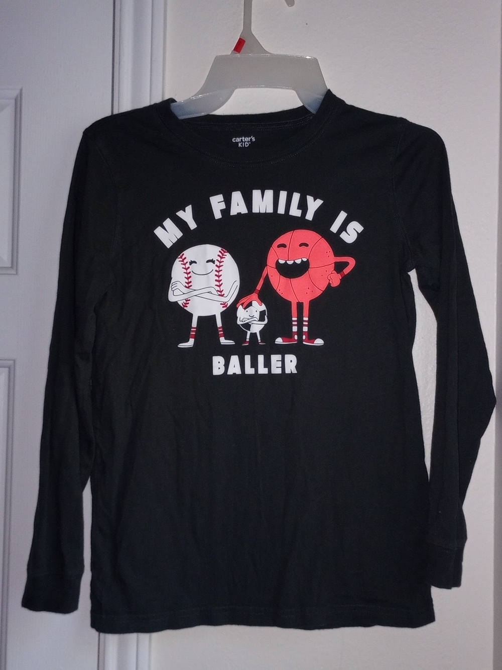 Carter's Kid Unisex Dark Gray Long Sleeve Top Size 14
